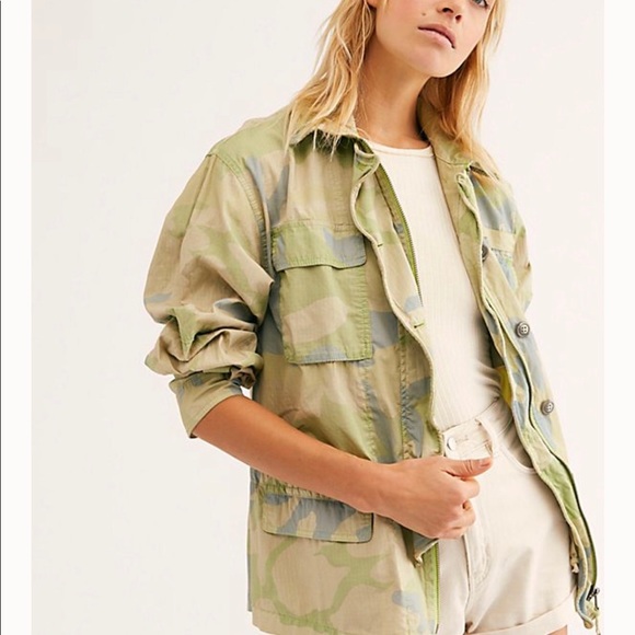 FREE PEOPLE Lead The Way Camo Jacket - Picture 6 of 8